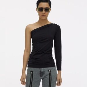 Helmut Lang ONE SHOULDER LONG-SLEEVED TOP (XS/S)